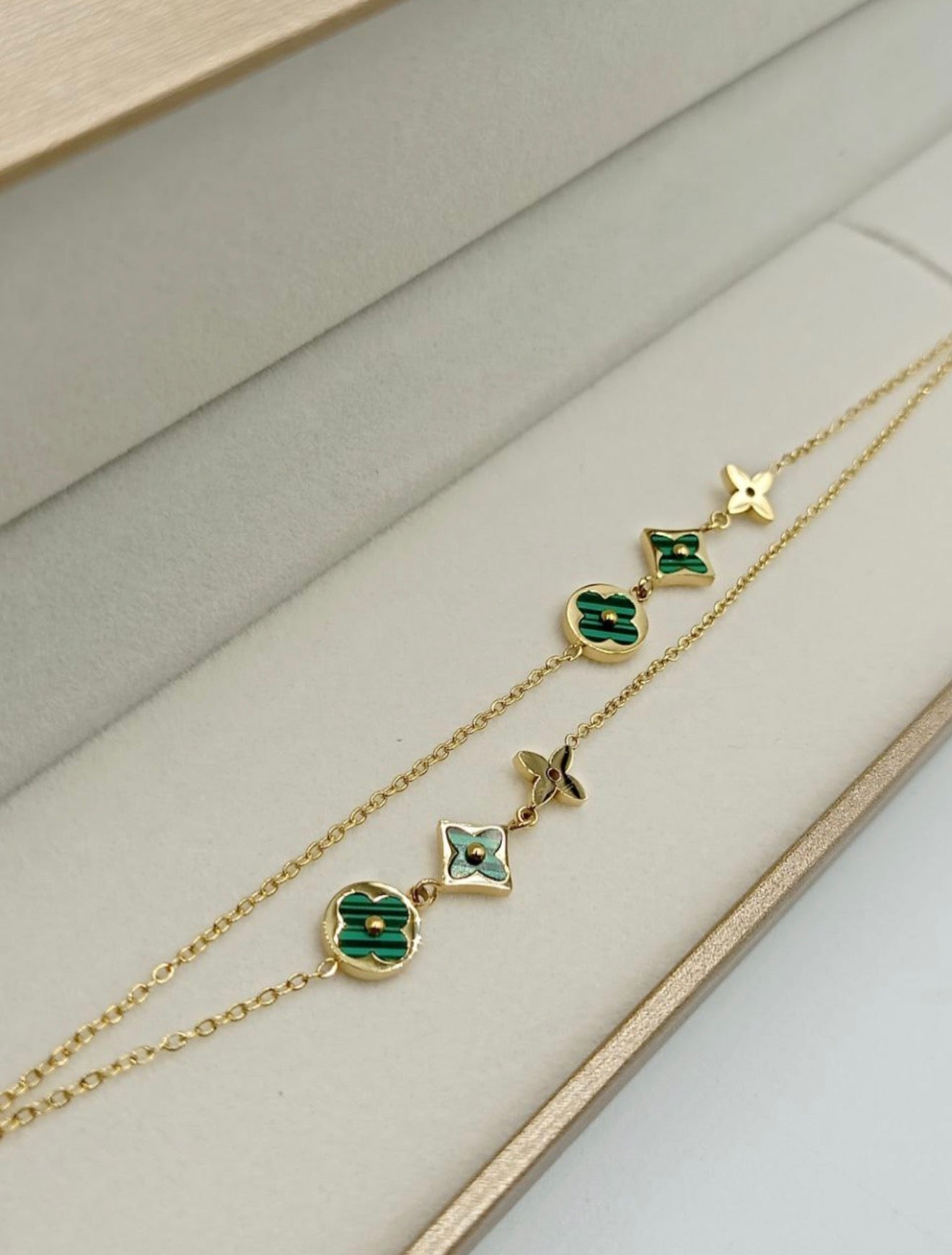 Collier Trèfle Vert Chic