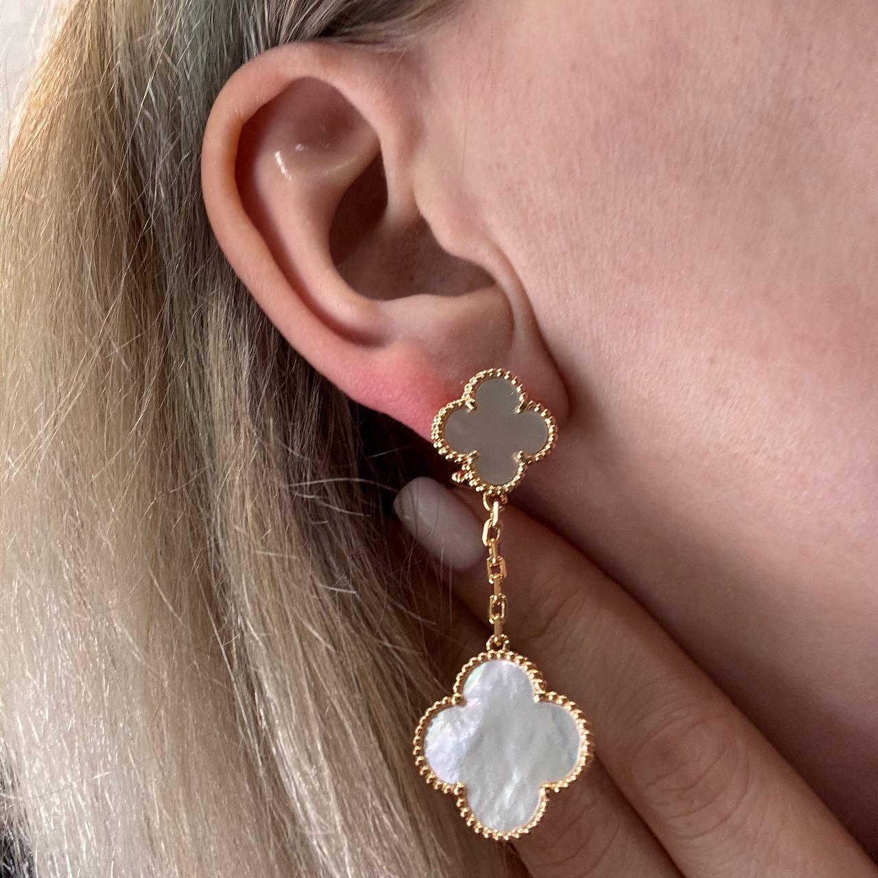 Boucles d’oreilles trèfle Alhambra style