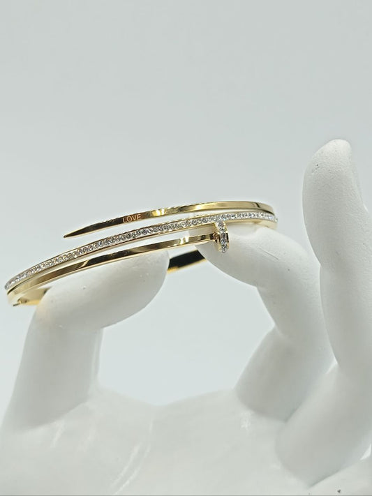 Bracelet femme acier doré Cartier